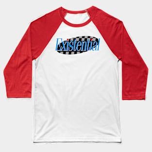 Existential 90s TV Tribute Graphic Design Baseball T-Shirt